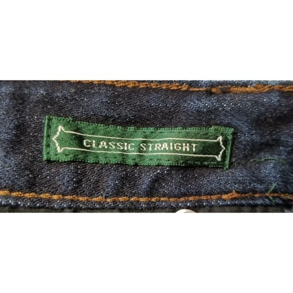 Ralph Lauren Classic Straight Mid-Rise Dark Blue Denim Stretch Jeans Women's 6 - Picture 6 of 15